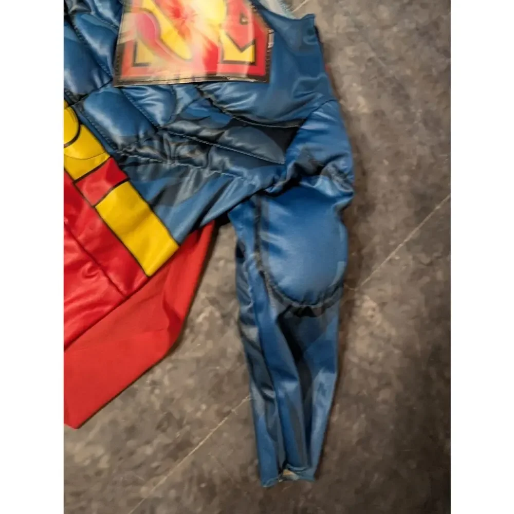 Superman Halloween Costume 3T/4T Muscle Jumpsuit & Cape DC Comics Toddler Boys - Picture 4 of 13